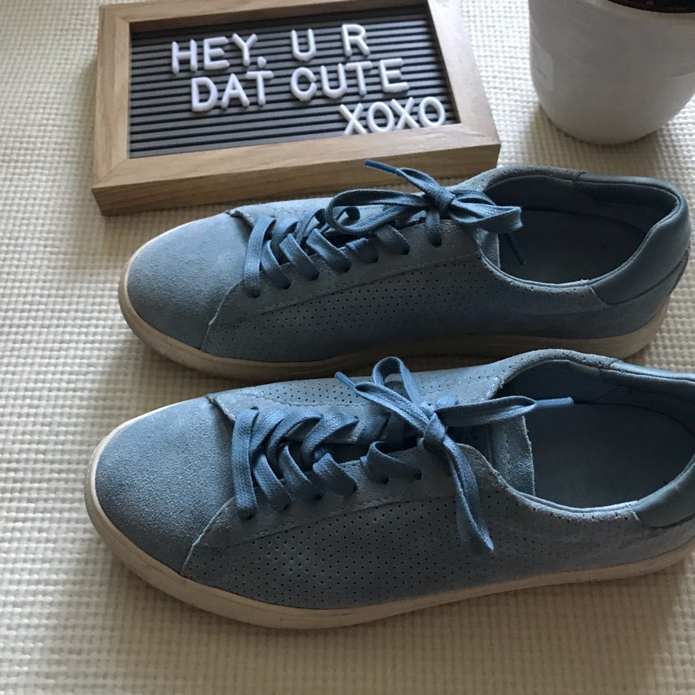 Clae Blue Leather Sneakers - Picture 5 of 5